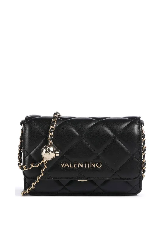 Valentino Ocarina Quilted Crossbody Bag, Black