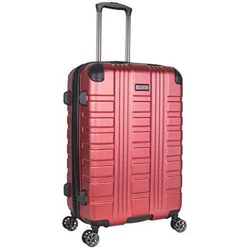 Kenneth Cole Reaction Scott's Corner 24" Hardside Expandable Spinner 8-Wheel Luggage with TSA Locks, Red