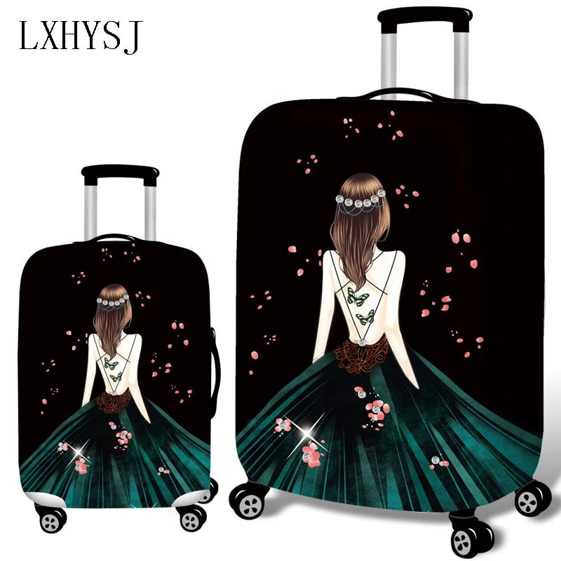 3D Wedding Dress Elasticity Luggage sets Suitcase dust cover Suitable for 18-32 inches Trolley